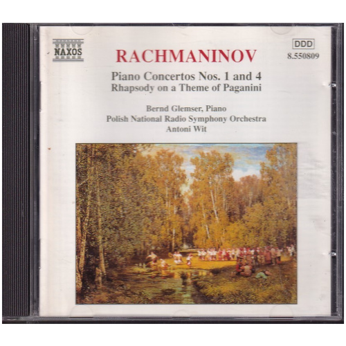 Rachmaninov – Piano Concertos Nos. 1 And 4 / Rhapsody On A CD