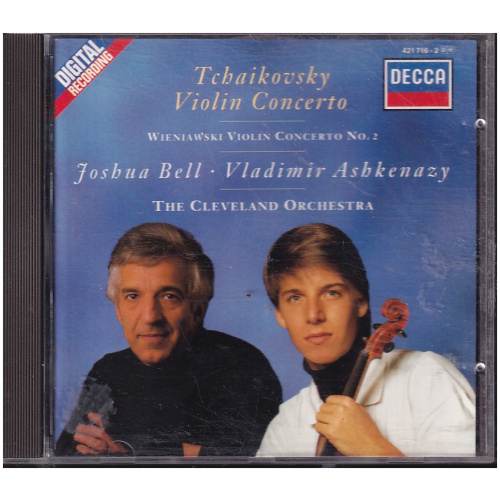 Tchaikovsky / Wieniawski, Joshua Bell, Vladimir Ashkenazy, The Cleveland Orchestra – Violin Concertos CD