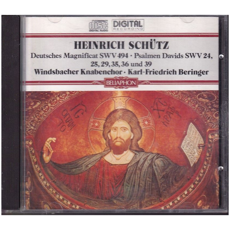 Heinrich Schütz, Windsbacher Knabenchor, Karl-Friedrich Beringer – Deutsches Magnificat Swv 494, Psalmen Davids Swv 24, 25, 29, 35, 36 Und 39 CD