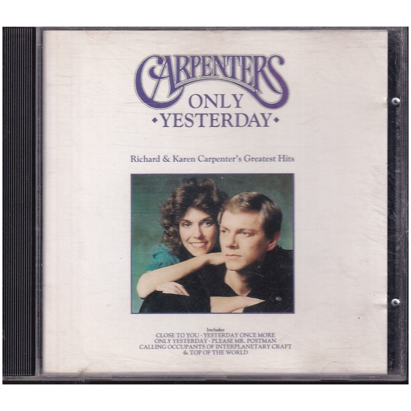 Carpenters – Only Yesterday - Richard & Karen Carpenter's Greatest Hits CD