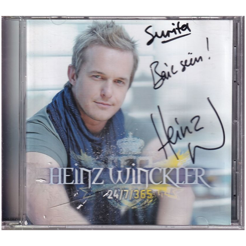 Heinz Winckler 24/7/365 - Getekende CD - Signed CD