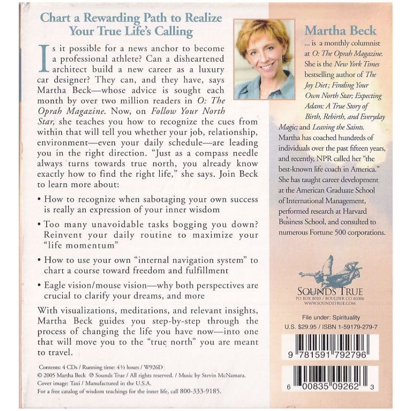 Follow your North Star by Martha Beck 4-CD Set