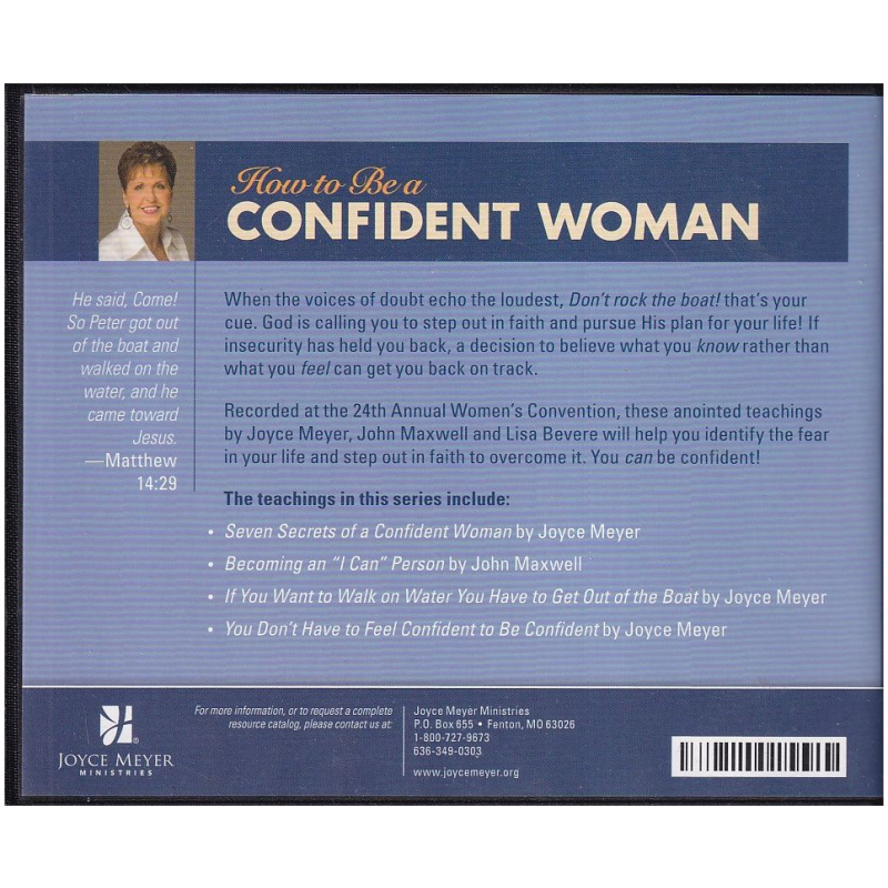 How to Be a Confident Woman by Joyce Meyer Audiobook 5-CD Set