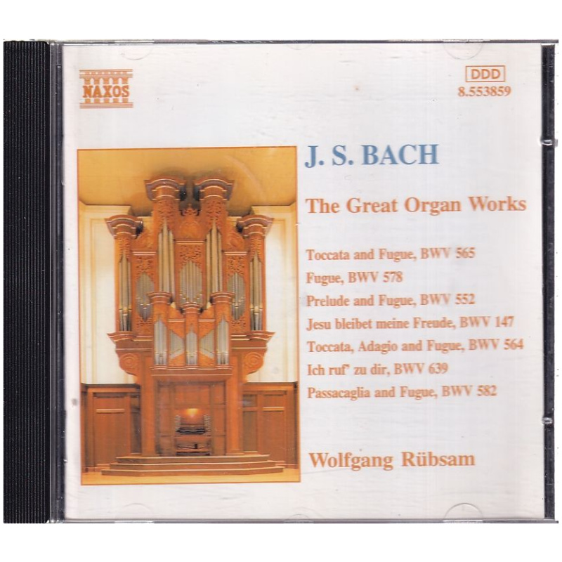 J.S. Bach / Wolfgang Rübsam – The Great Organ Works CD