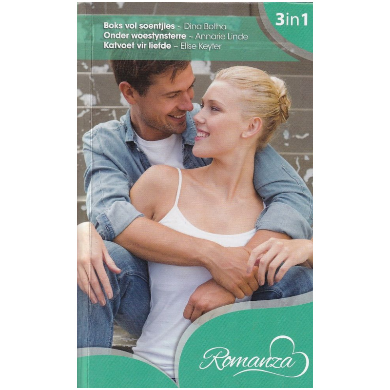 3 boeke in 1: Boks vol soentjies + Onder woestynsterre + Katvoet vir liefde - romanza