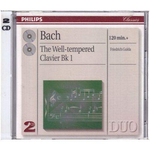 Bach - Friedrich Gulda – The Well-tempered Clavier Bk 1 CD