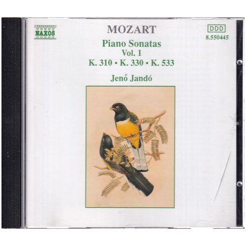 Mozart, Jenö Jandó – Piano Sonatas Vol. 1 - K. 310 • K. 330 • K. 533 CD